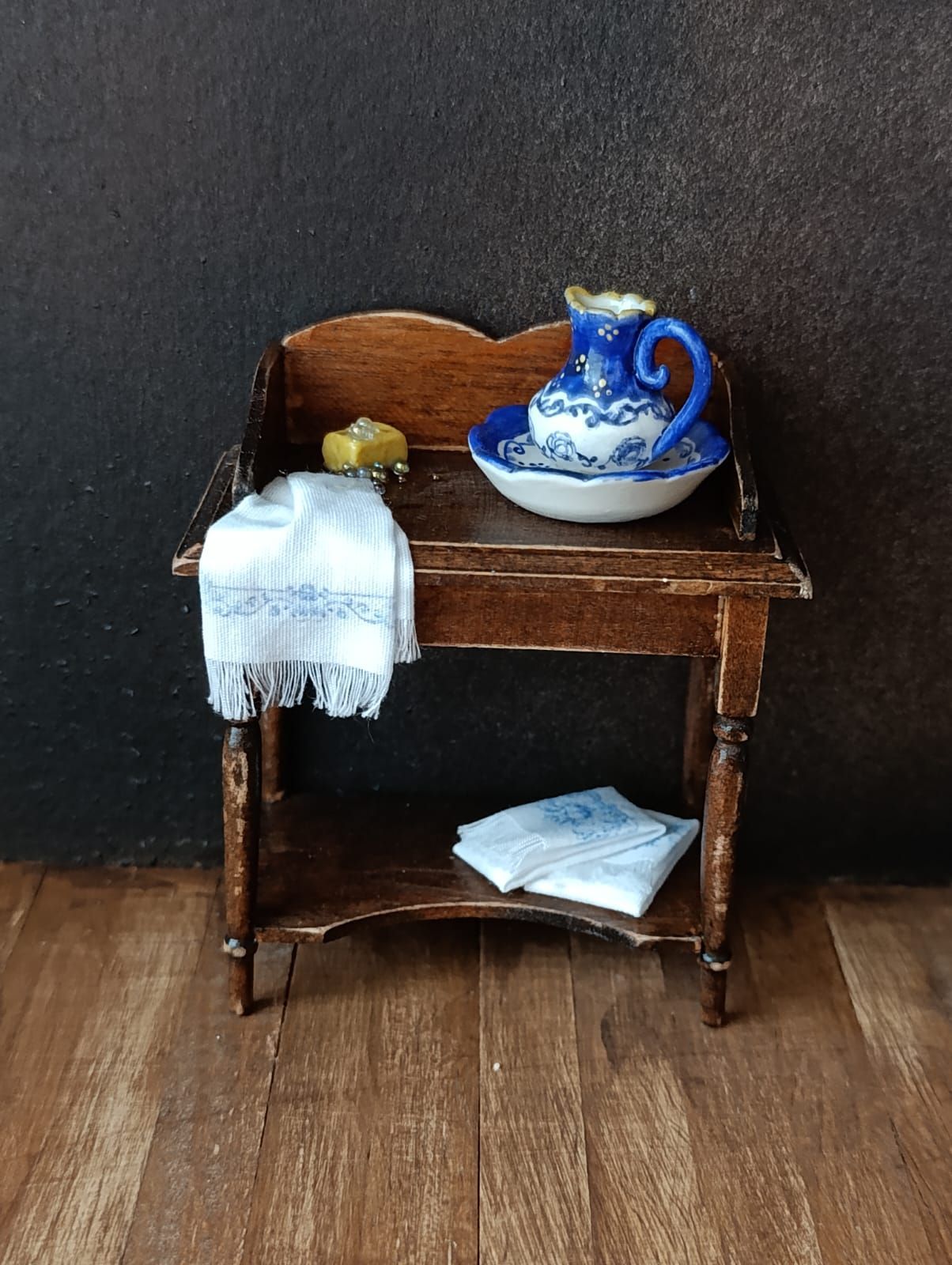 Wastafel kastje in Delfts Blauwe stijl