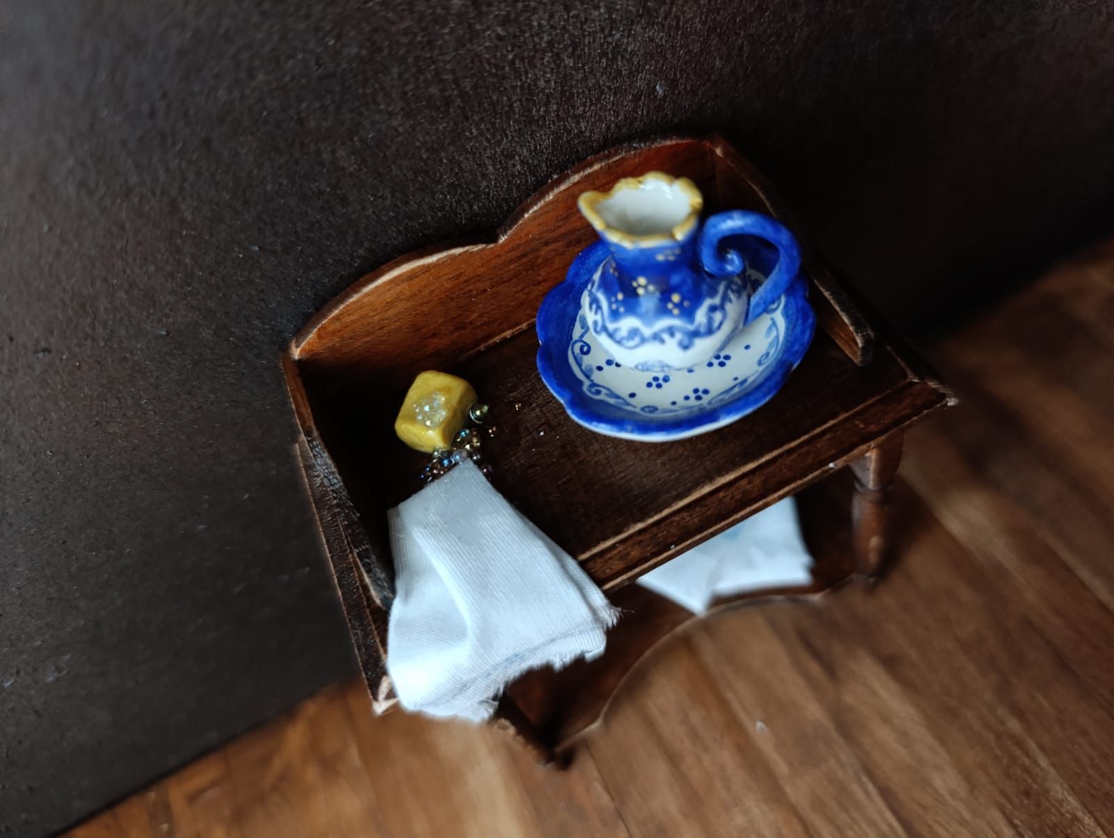 Wastafel kastje in Delfts Blauwe stijl