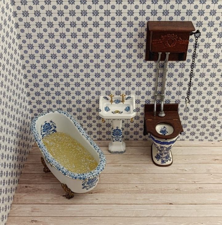 Badkamer set Delfts Blauw