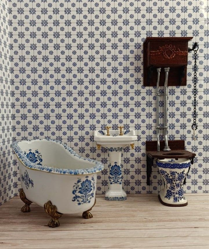 Badkamer set Delfts Blauw