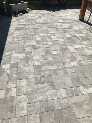 A paver design with a lot of bricks on it | Landscape Design in Davis, CA
