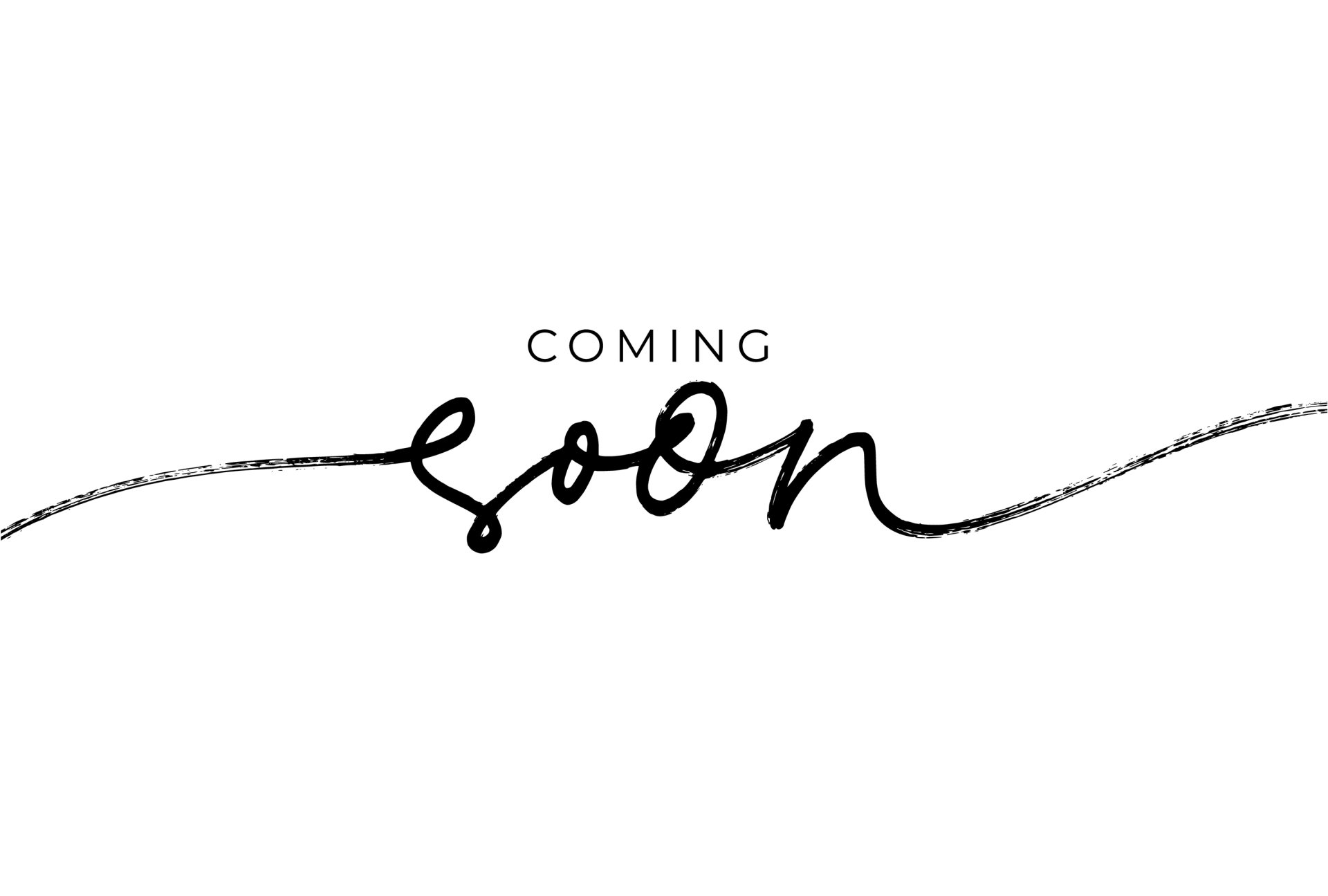 A handwritten sign that says `` coming soon '' on a white background.