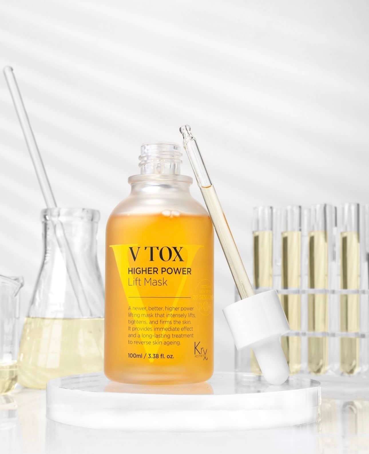 V-Tox Peptide lifting and firming skin treatment. Anti-aging professional Korean facial.