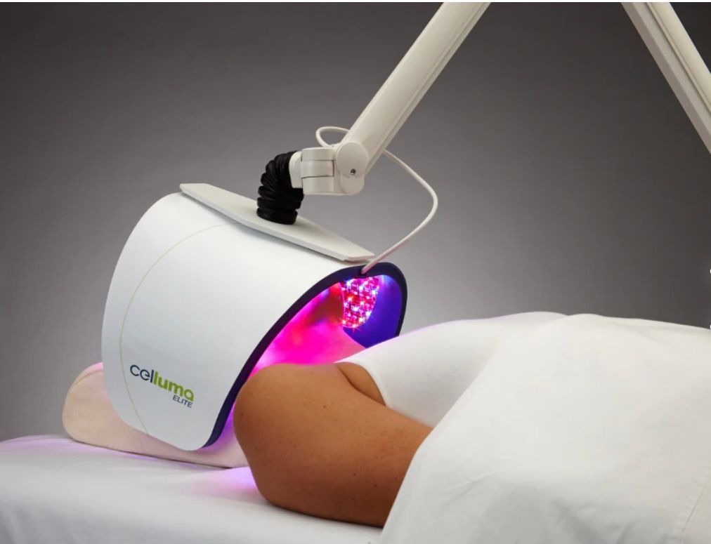 Red LED light therapy, Blue LED therapy, acne therapy, inflammation, wrinkle reduction