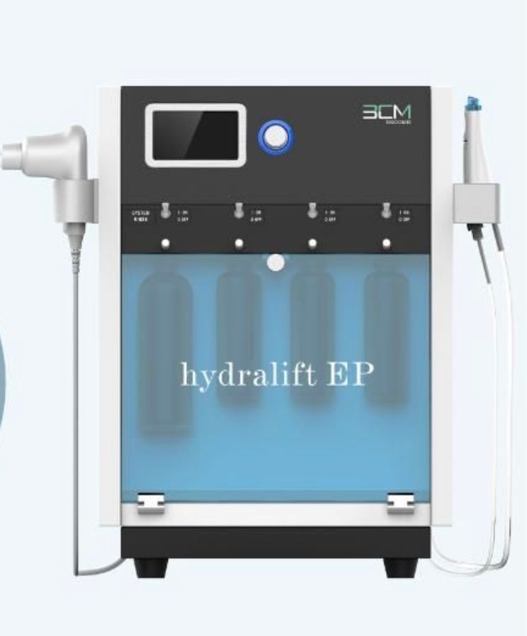 Hydrafacial, deep cleanse, black heads, big pores, suction and clean.