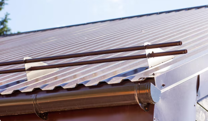 Copper gutter installation on a home in Saratoga, NY