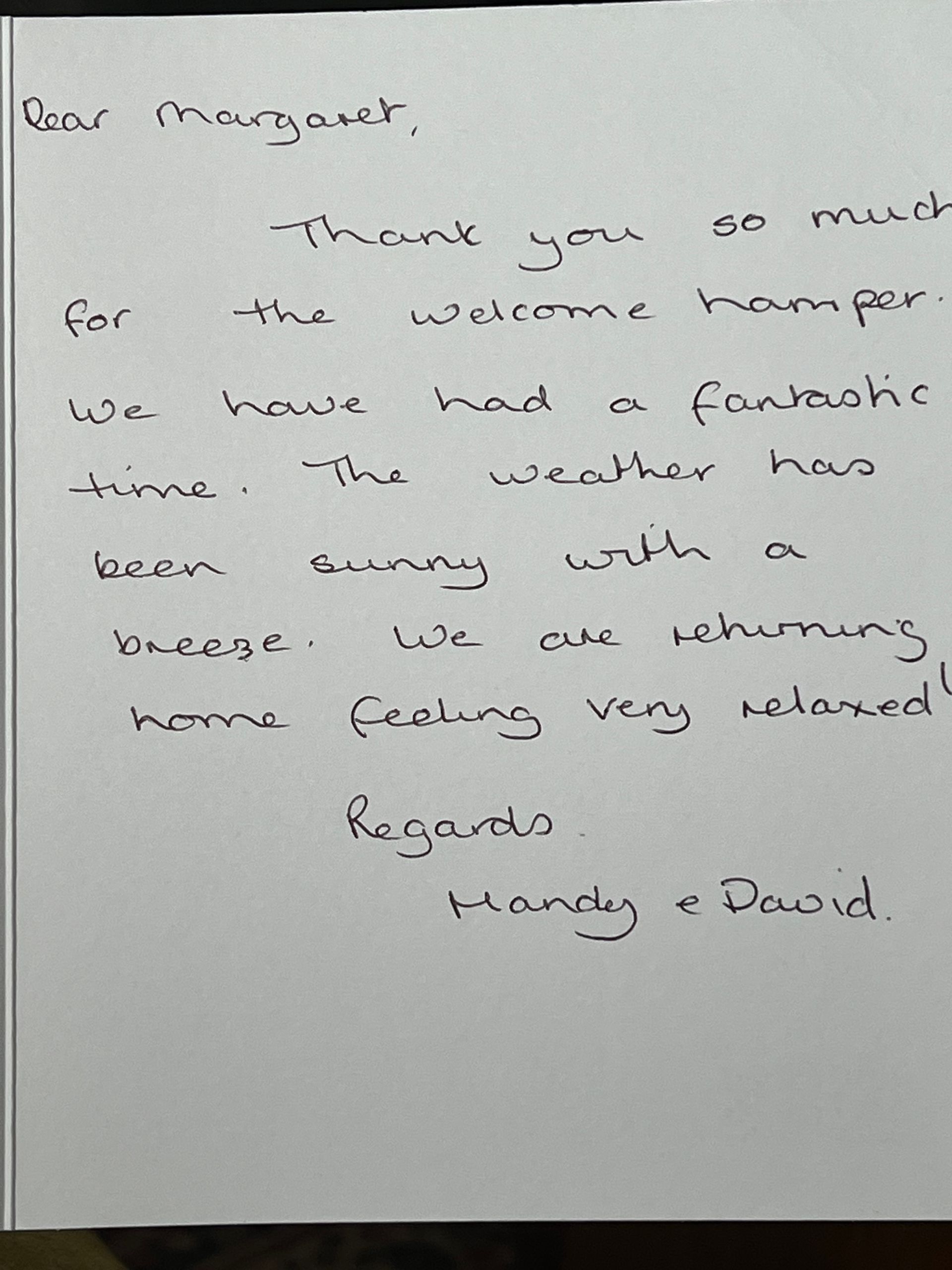 Blades Cottage thank you card 3