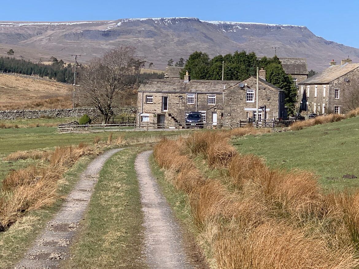 Blades Cottage with view of Wild Boar Fell