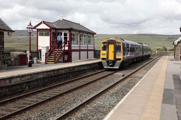 Blades Cottage Garsdale Station with train
