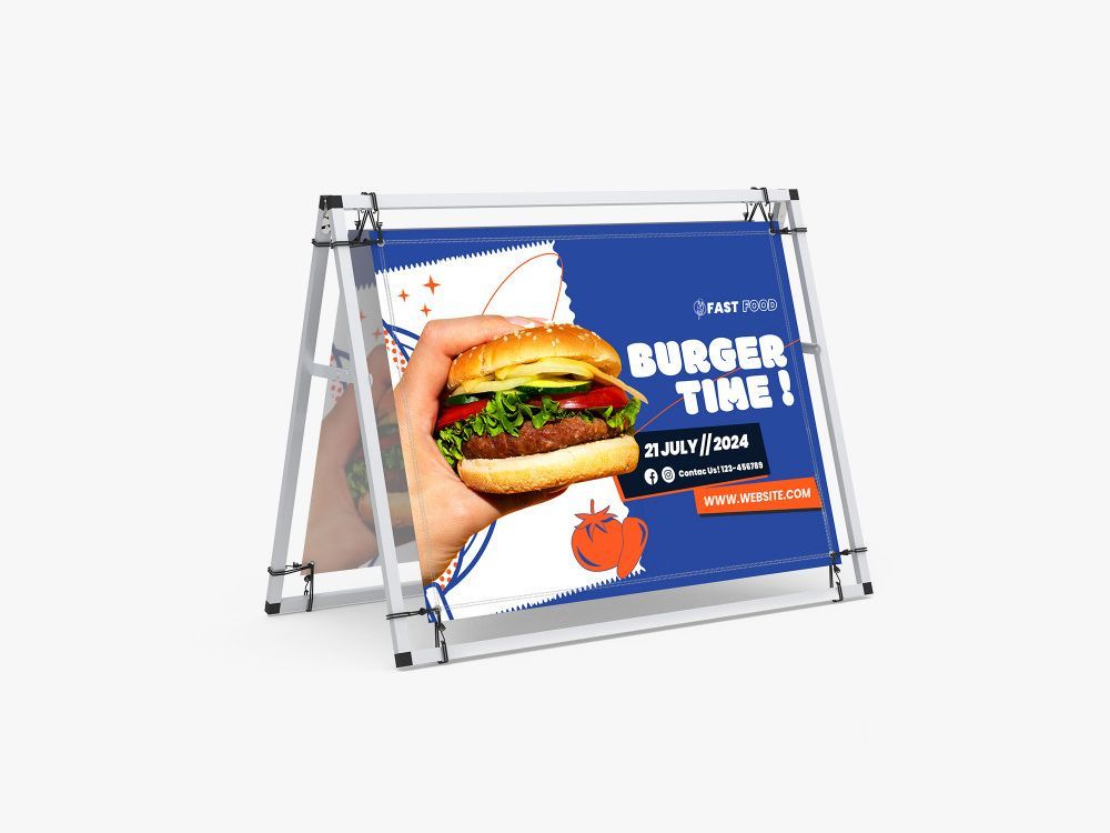 A-Frame Banner Display — Hondo, TX — Spectrum Printing & Design A-Frame Banner Display — Hondo, TX — Spectrum Printing & Design