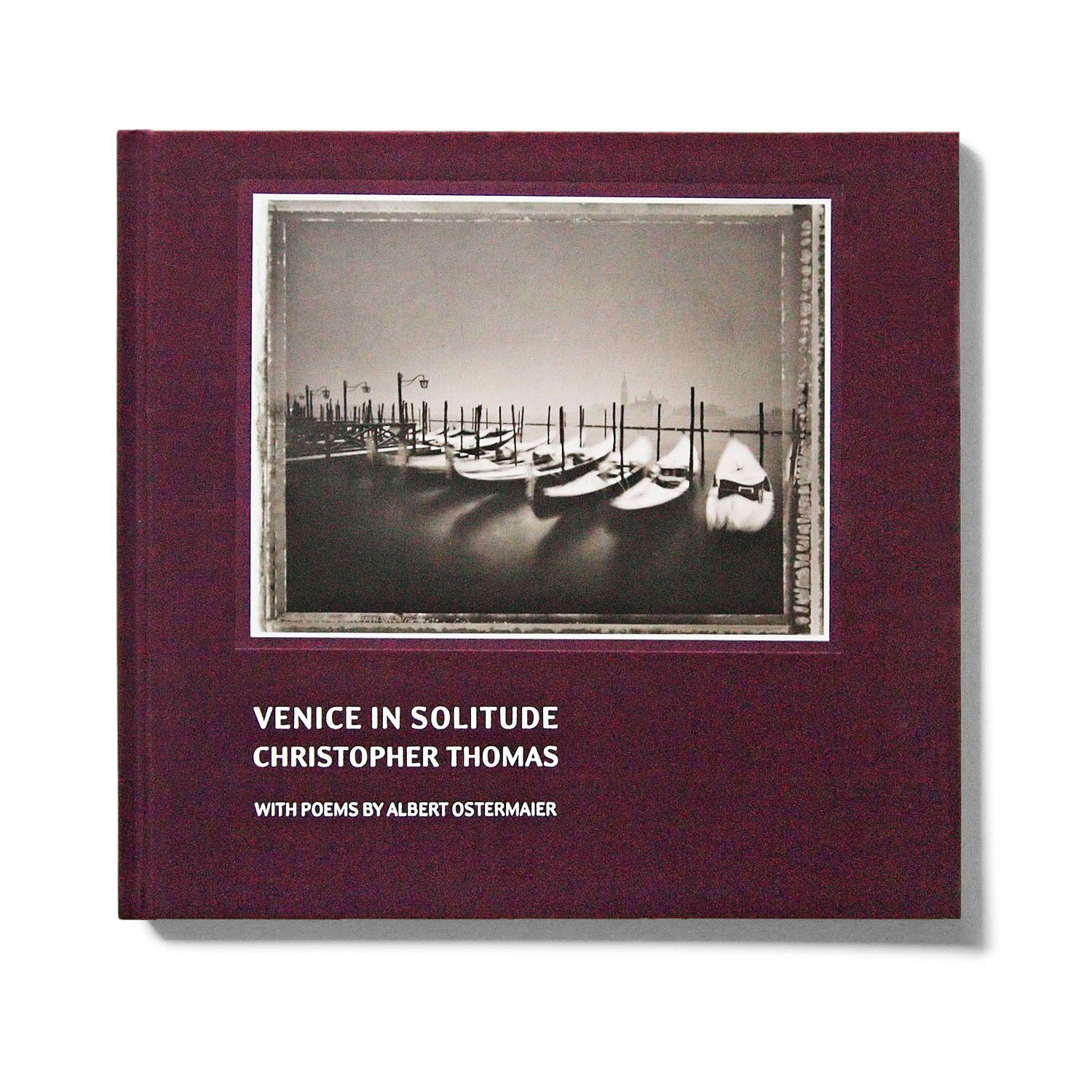 Book Cover of Venice in Solitude, photo book, fine art refinement, tobias winkler, postproduction, bildbearbeitung muenchen, car retouching, christopher thomas 