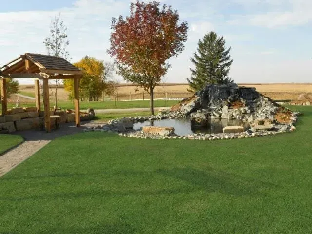 Pond & Gazebo- Osco, IL - C & J Landscaping