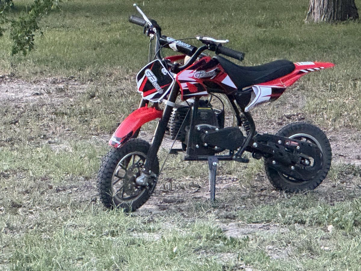 A child's dirt bike