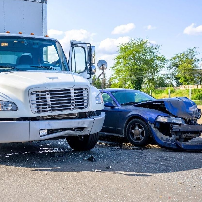 Truck wreck with serious injury