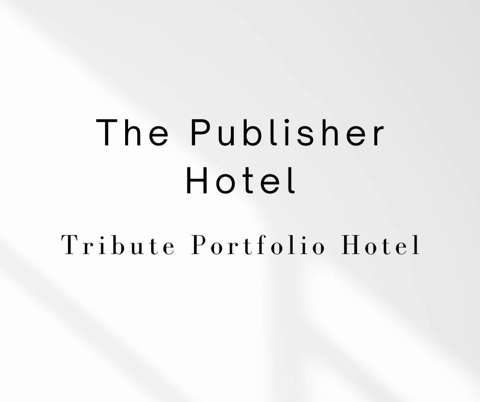 The Publisher Hotel logo with Tribute Portfolio Hotel text on a white background