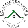 LCI Maintenance & Repairs logo with green and black roofline and wrench icon