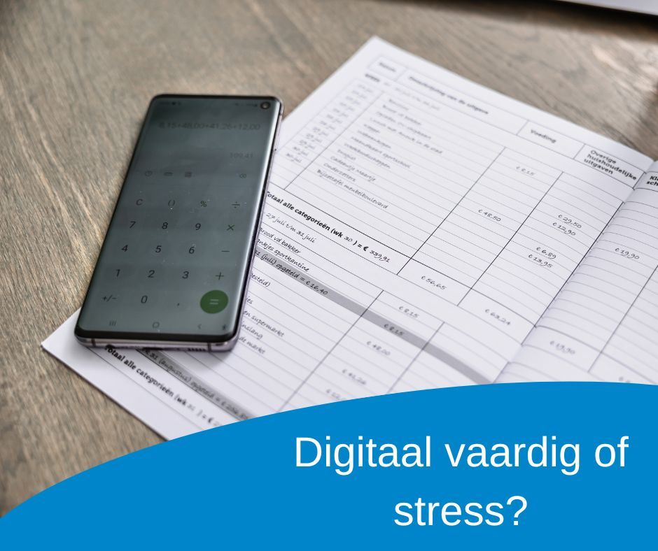 digitaal vaardig of financiële stress kastje naar de muur etc bellen
