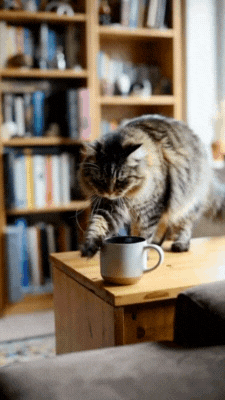 Why Do Cats Delight in Knocking Things Off Shelves?