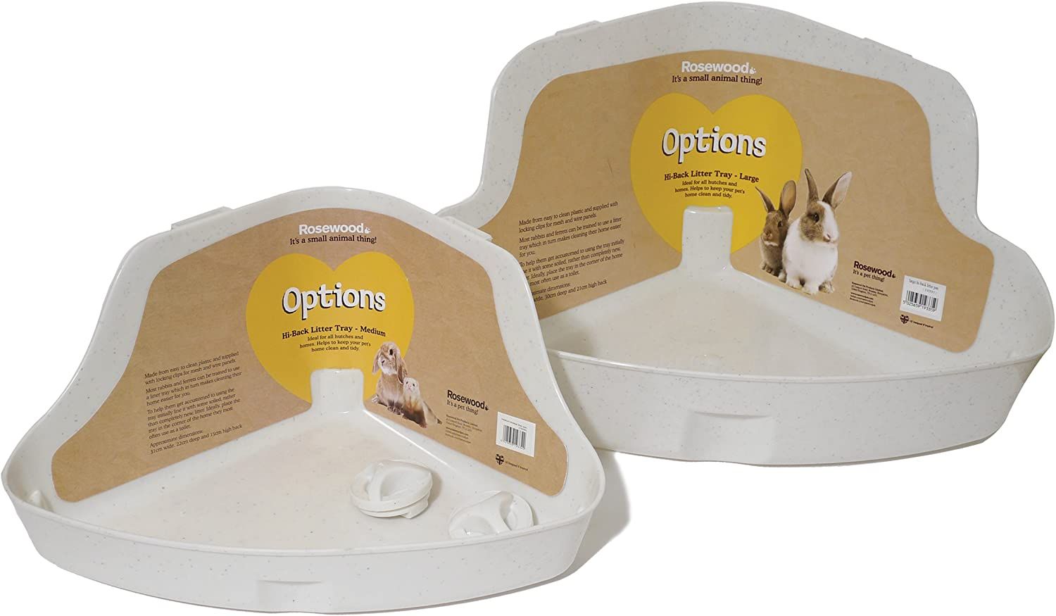 Corner Rabbit Litter Tray: 