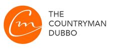 an orange and white logo for the countryman dubbo