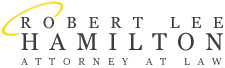 The logo for robert lee hamilton attorney at law