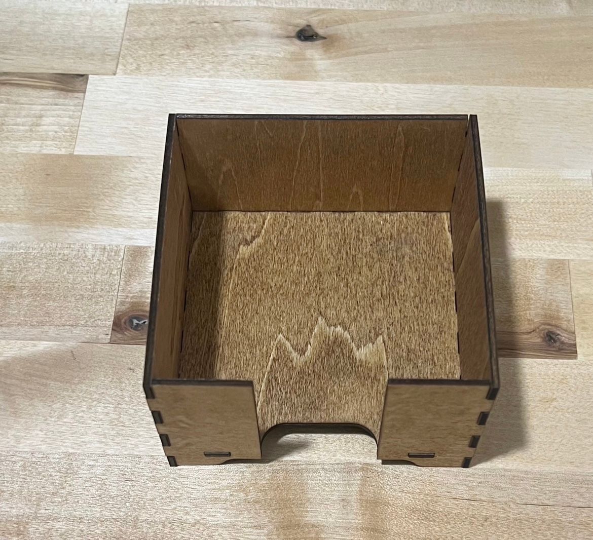 Wood-Stained Coaster Holder