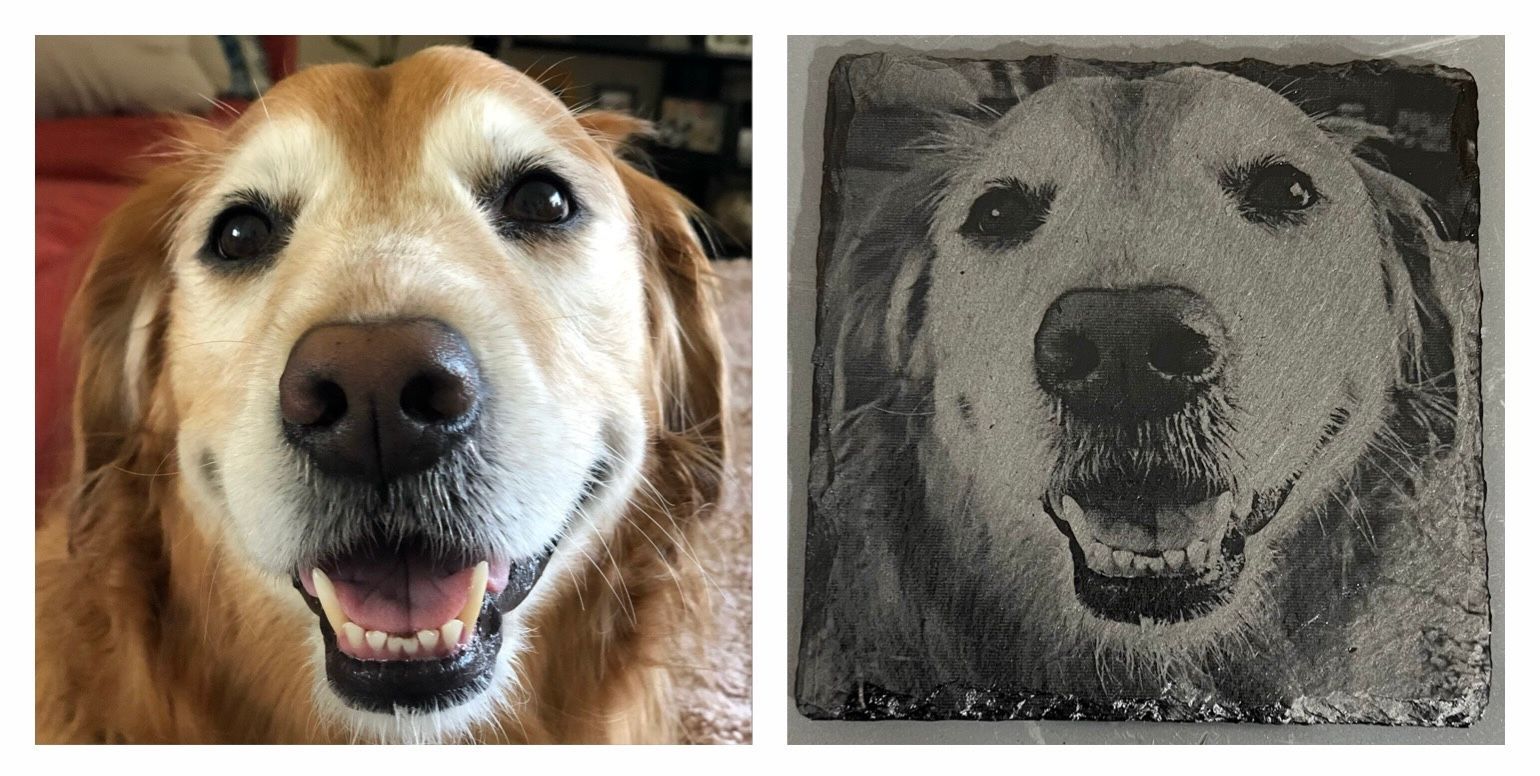Personalized Pet Slate Coaster