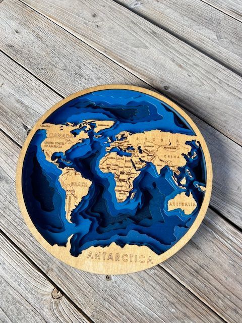 Layered World Map