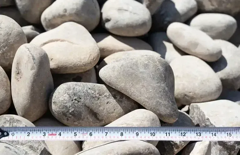 4 x 8 inch river rock