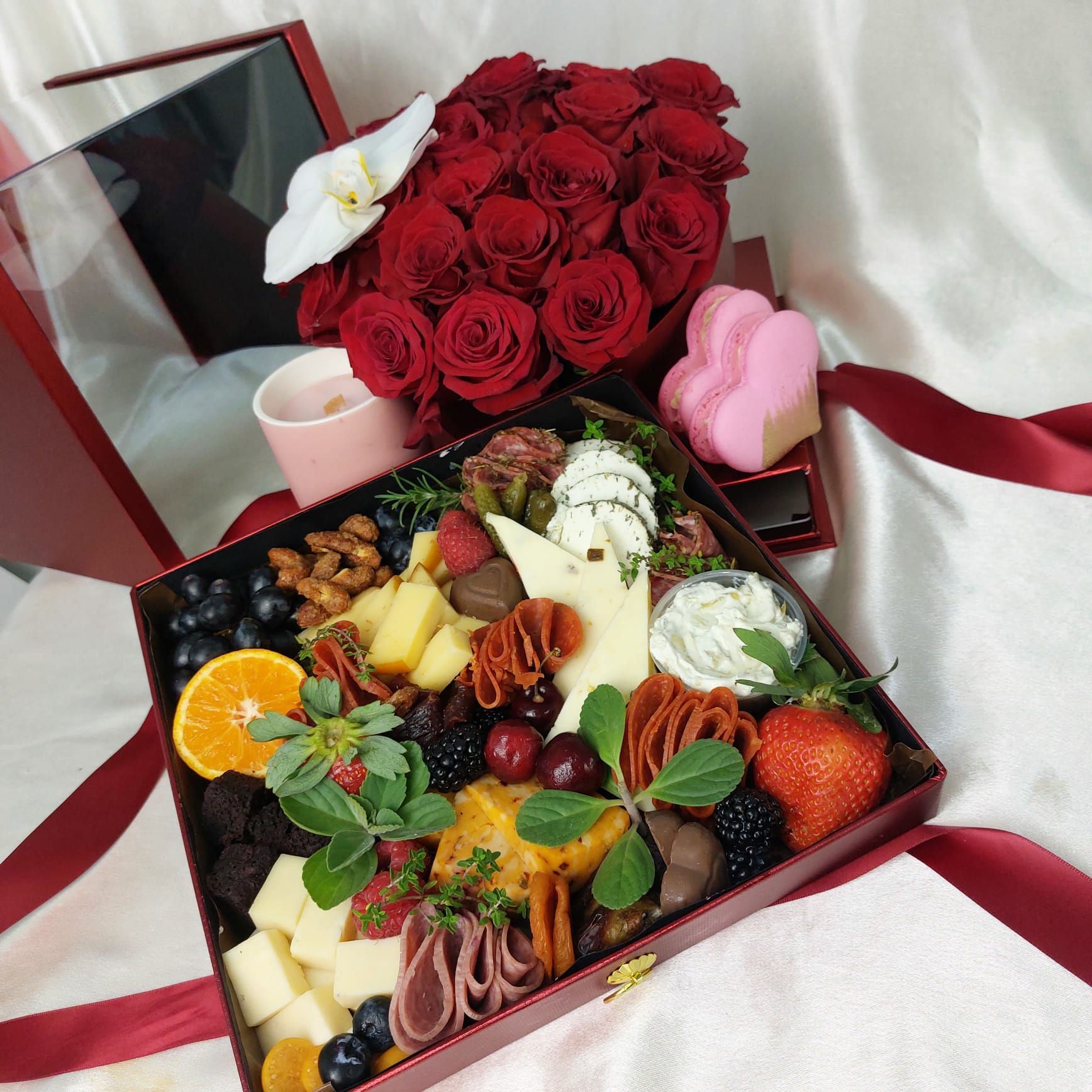 A box filled with a variety of fruits and vegetables