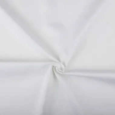 Een close-up van een stuk witte stof.