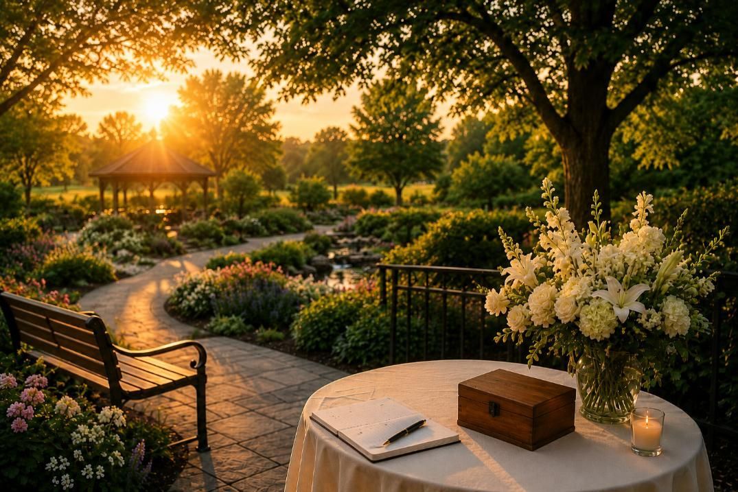 Peaceful garden tribute arranged with confidence and care, cremation services Aledo, TX