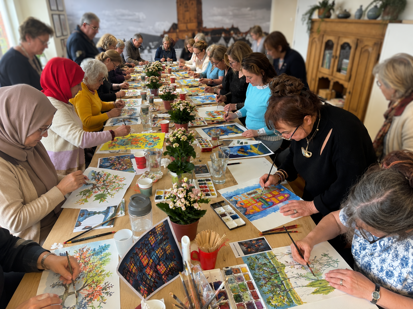 Workhop Rumi kleuren van vrede Sahika