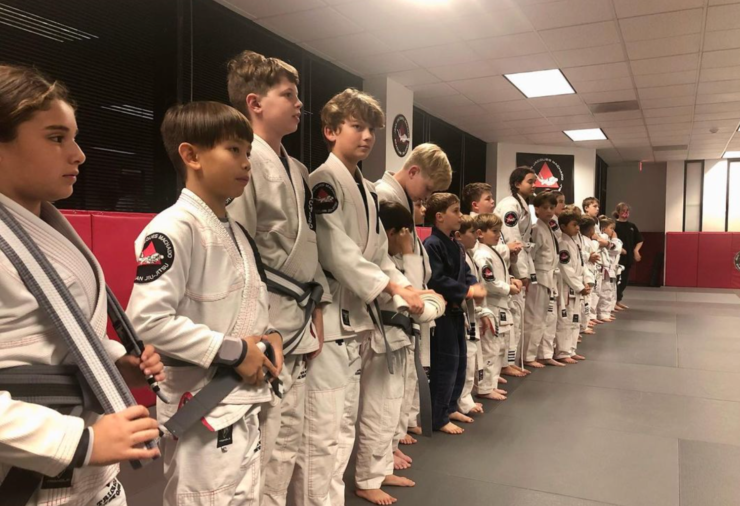Adults practicing Brazilian Jiu-Jitsu at Jean Jacques Machado Jiu-Jitsu Fresno in Fresno, CA, building calm confidence.