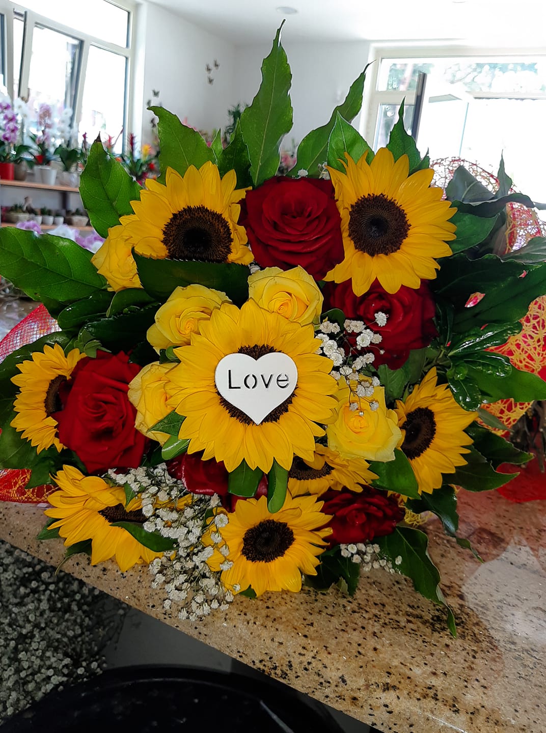 mazzo di girasoli