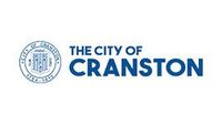 Logo for The City of Cranston in blue text with a circular city seal