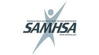 SAMHSA logo with blue starburst and wordmark