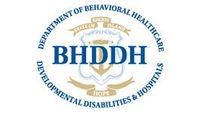 BHDDH logo with blue circular text and gold emblem