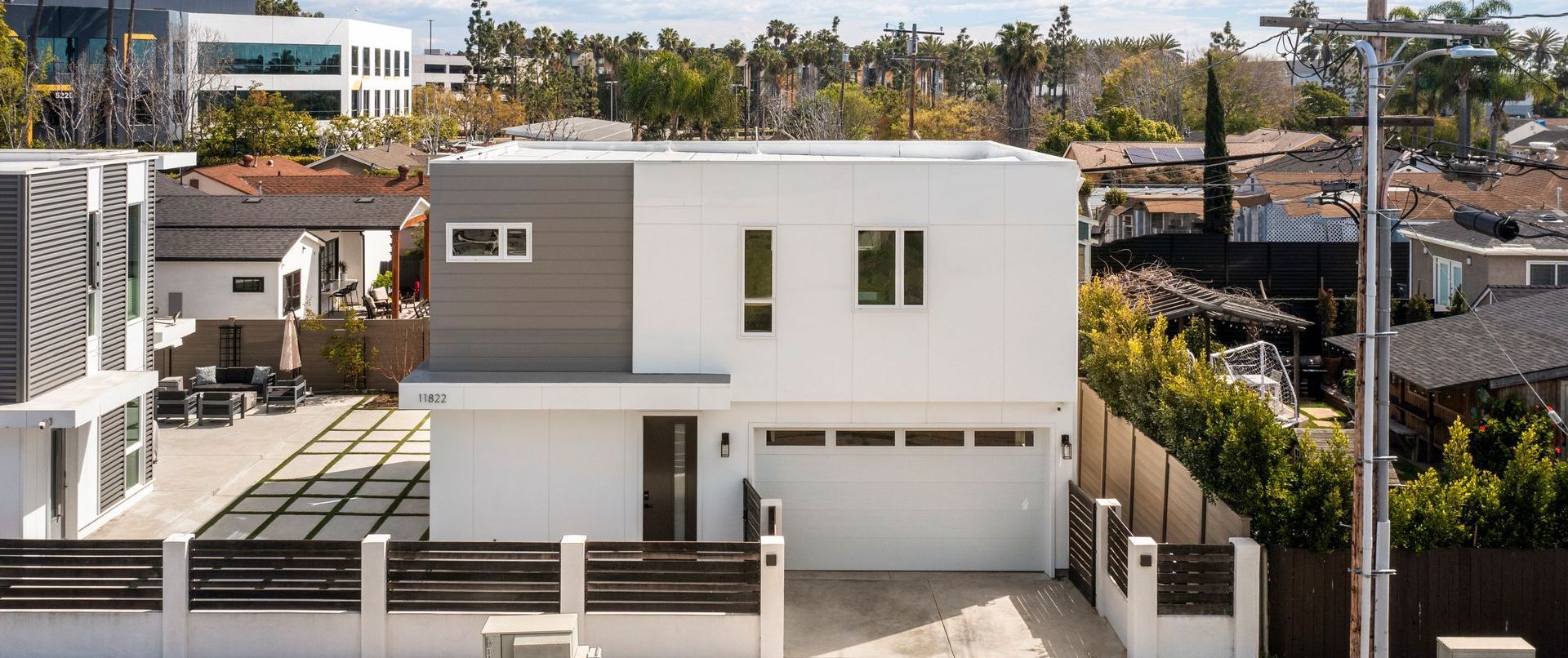 A custom-designed, two-bedroom carriage house-style accessory dwelling unit (ADU) that was built in Los Angeles, CA.