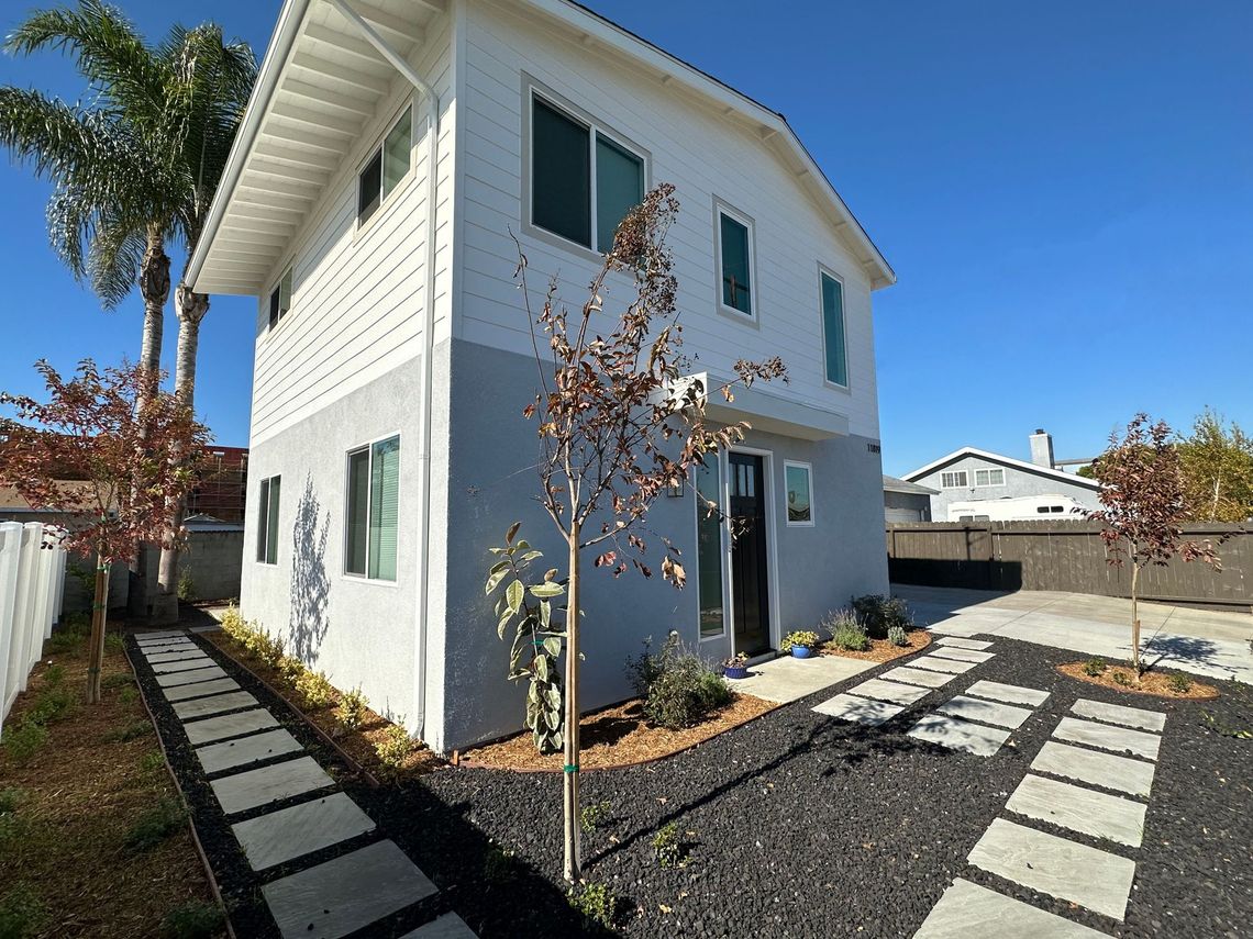 1200 square foot, three-bedroom, two story accessory dwelling unit (ADU) backyard home.