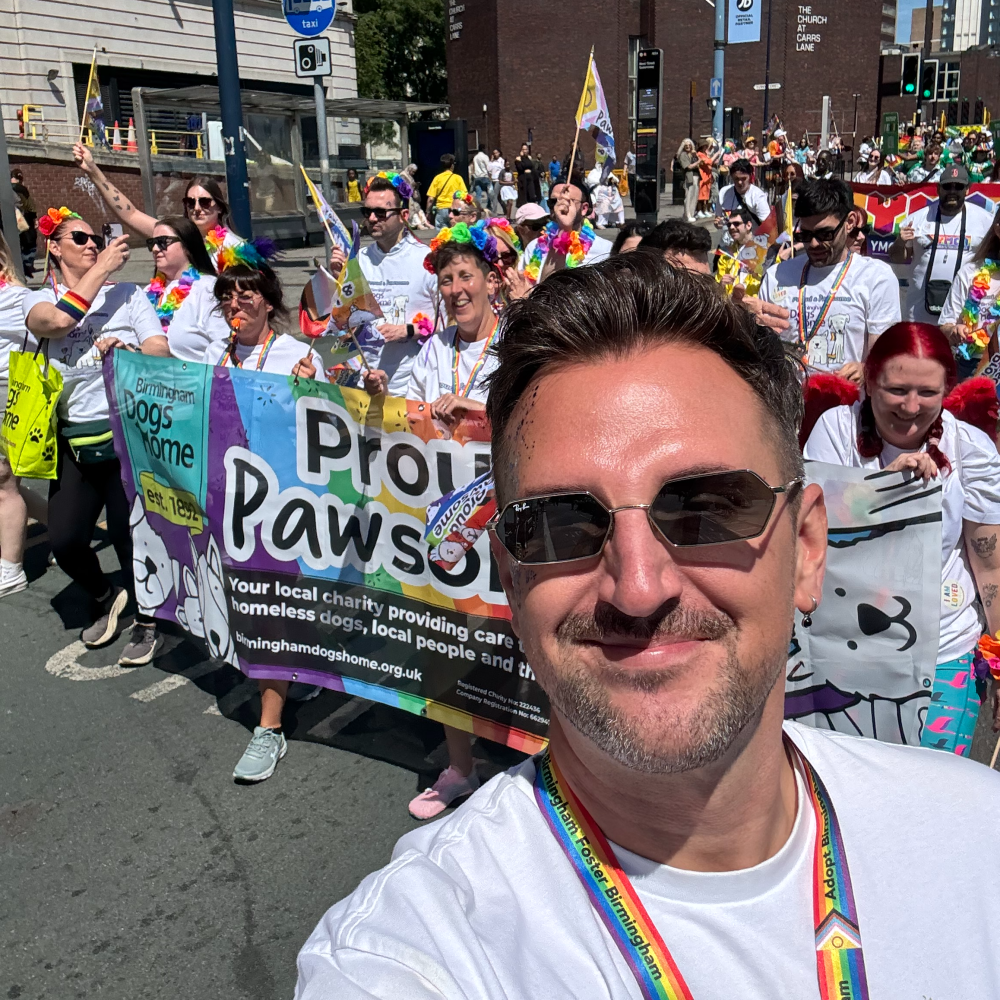 Chris Whatling at Birmingham Pride Parade 2026. 