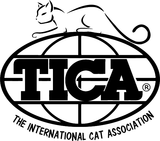 The logo for the international cat association with a cat on top of a globe.