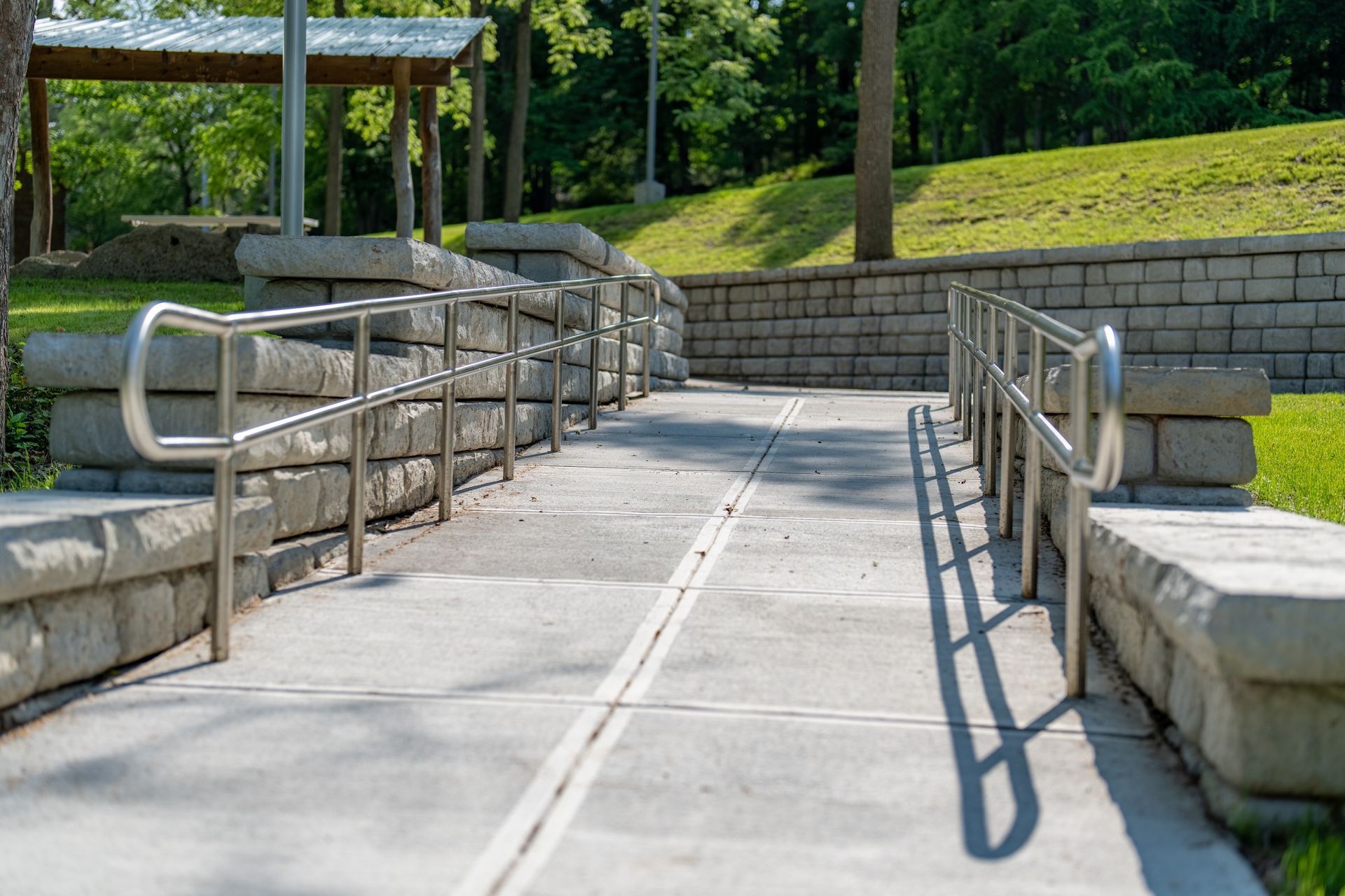 ADA ramp construction