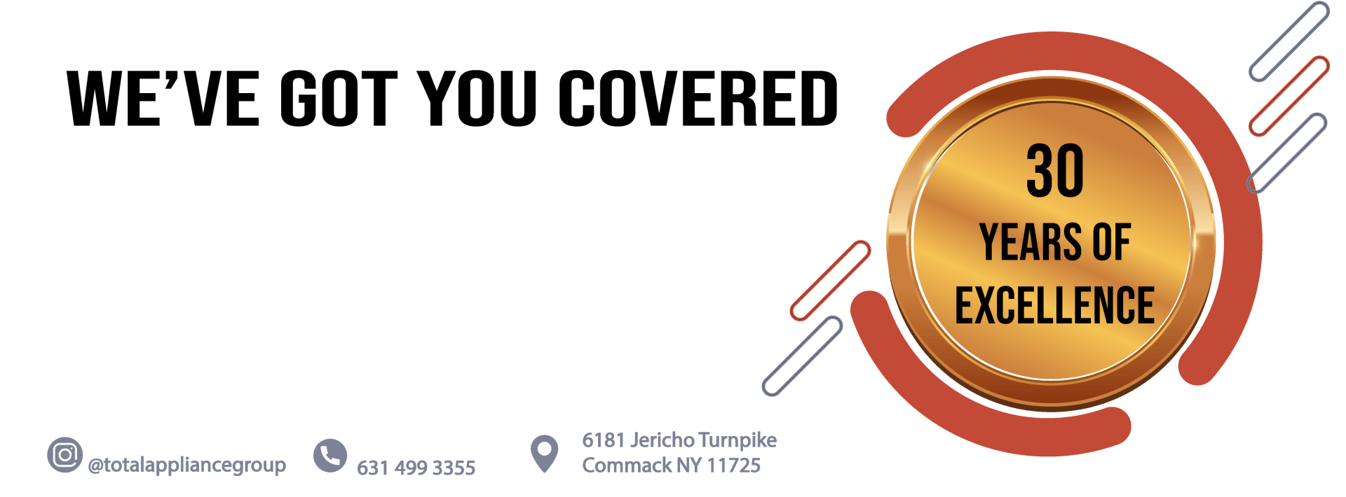 we've got you convered, 30 years of excellence