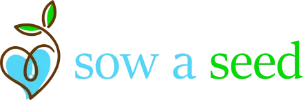 A logo for a company called sow a seed
