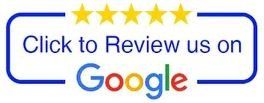 Google review button with 5 gold stars. 