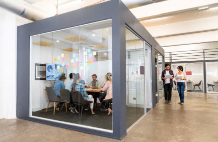 VIDRIO PARA MAMPARAS DE OFICINA