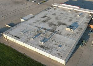 flat roof repair before