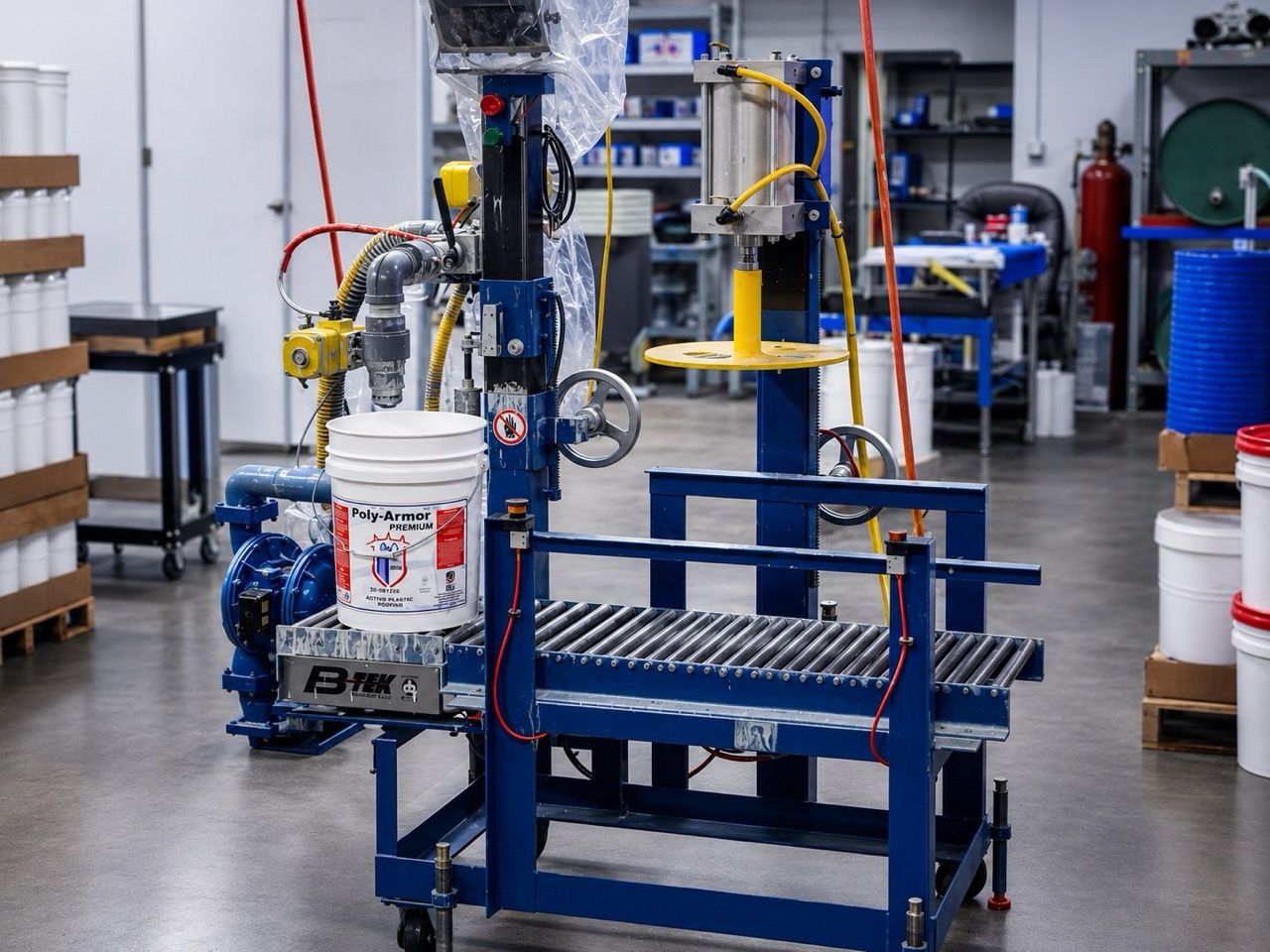 Technicians evaluating coated industrial test panels in a laboratory