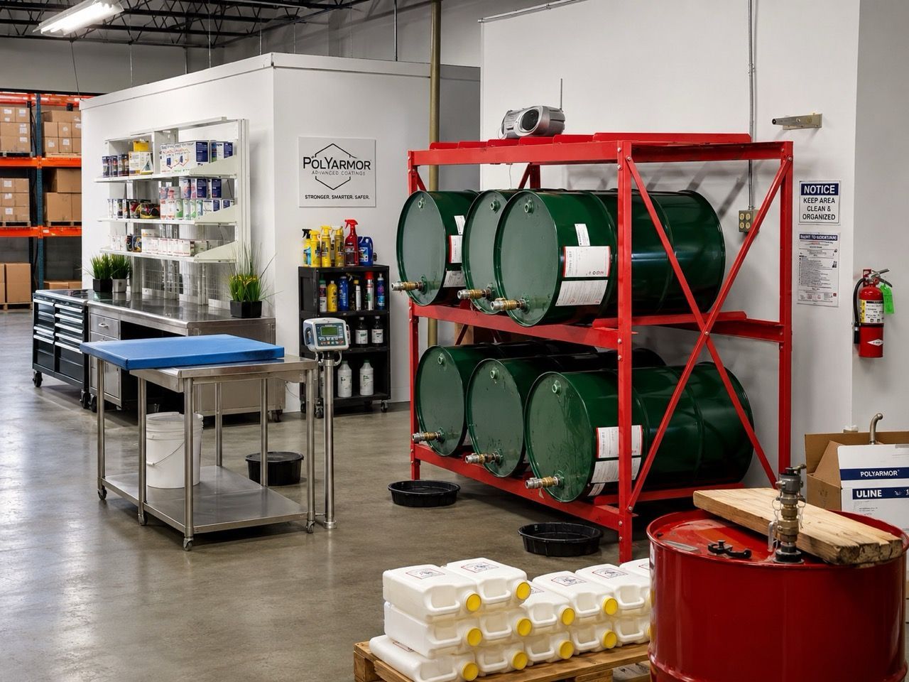 Coatings technician examining a treated industrial component